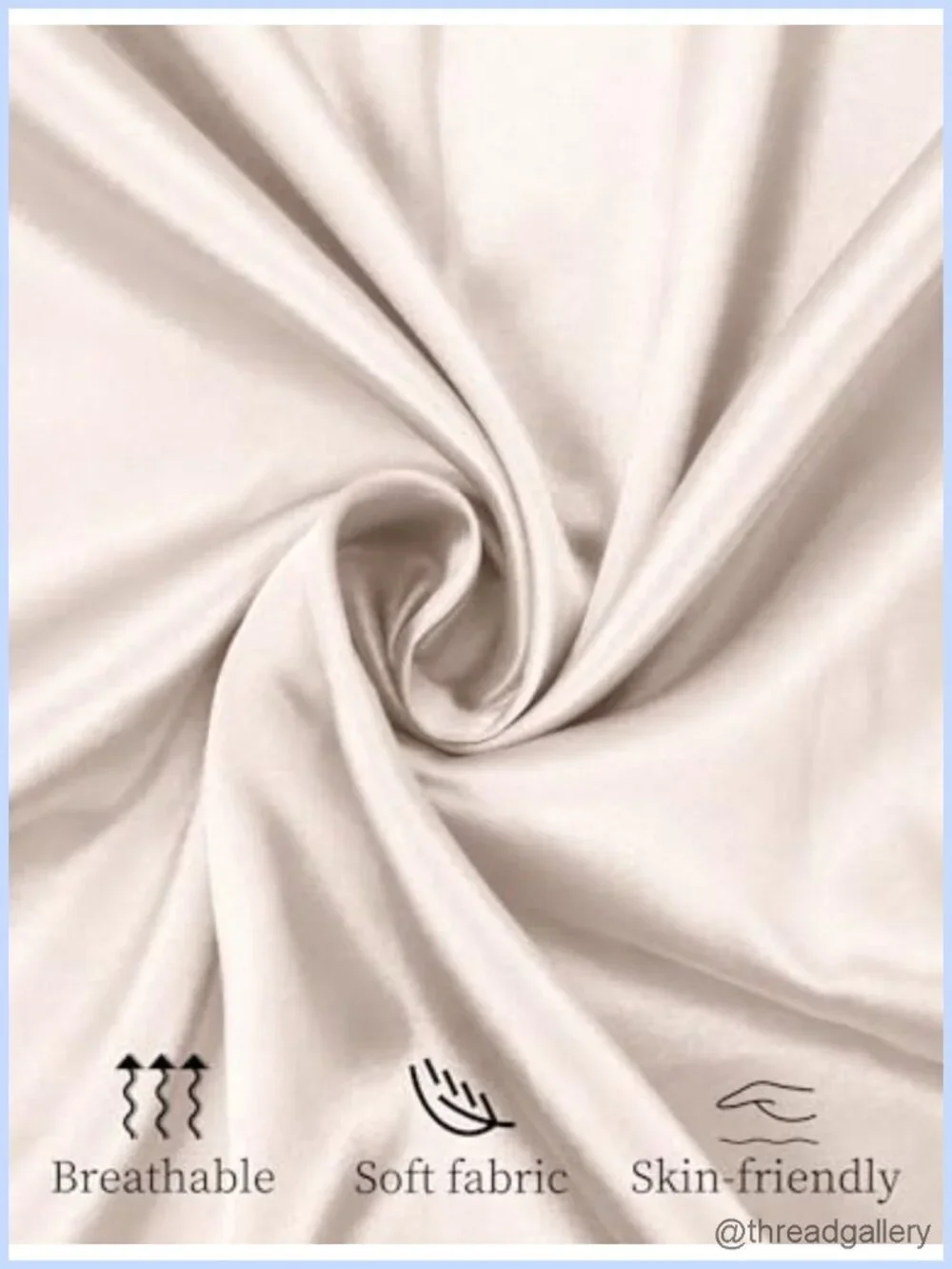 FEOYA Women's Silk Pajama Robe Set Satin Smooth Nightgown Lace Cami Nightdress